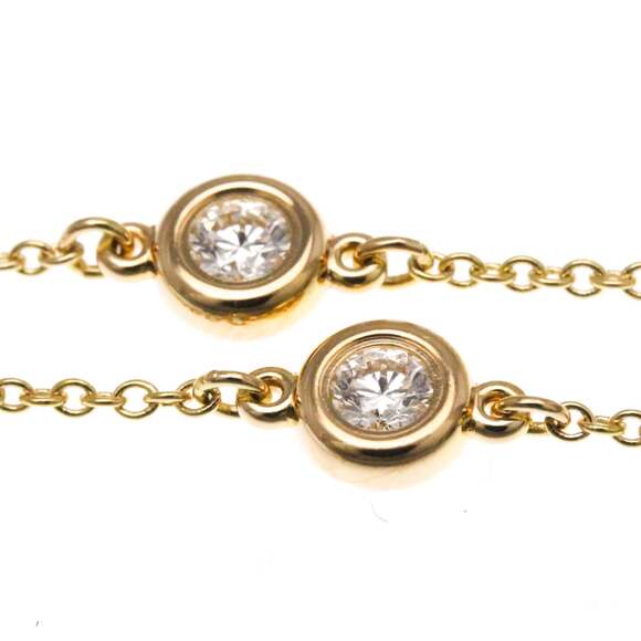 TIFFANY 18k Gold Diamond Charm Bracelet - Picture 4 of 14